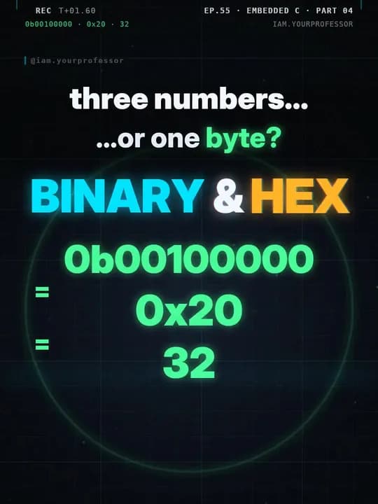 Electronica EP.55: Binary & hex in 24 seconds